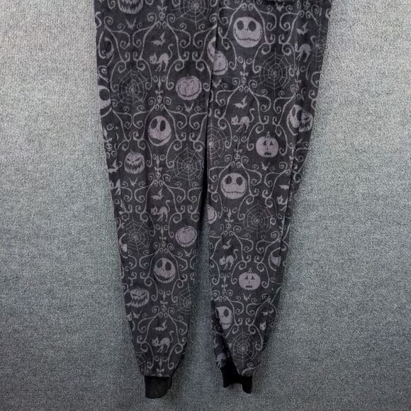 The Nightmare Before Christmas Jack Skellington One Piece Pajamas Small Black - Picture 4 of 13
